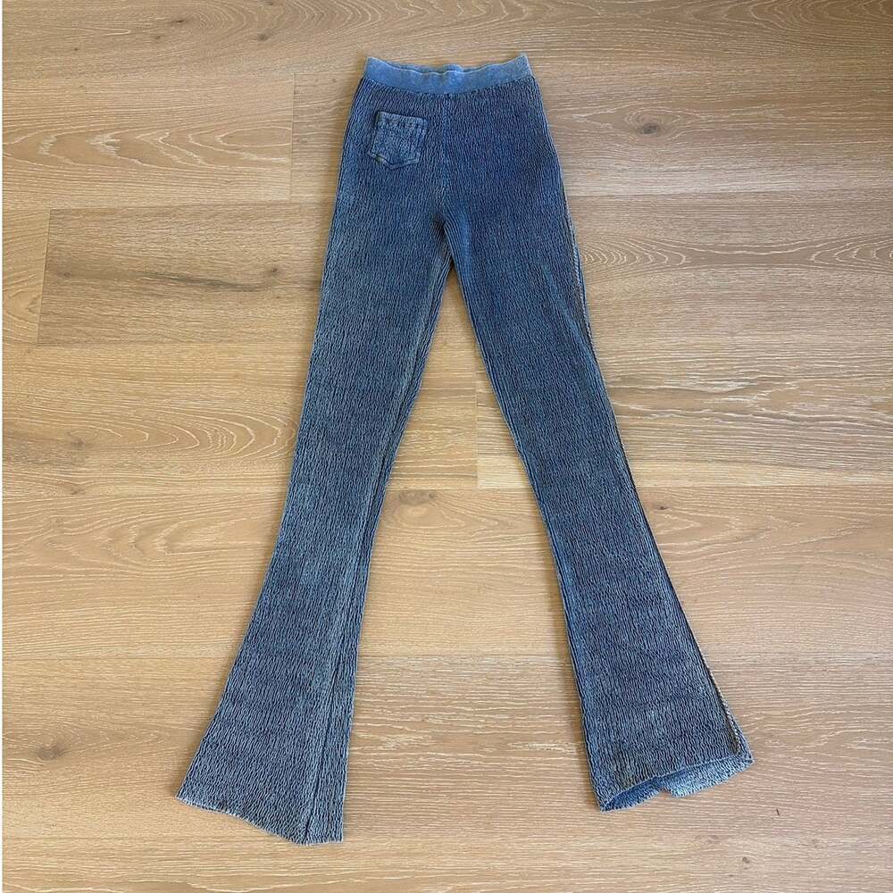 Acne Studios Flare Stretch Pants Kenrica Size S Blue